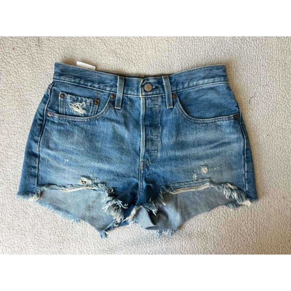 Levi’s 501 Denim Cut Off Shorts Womens 27